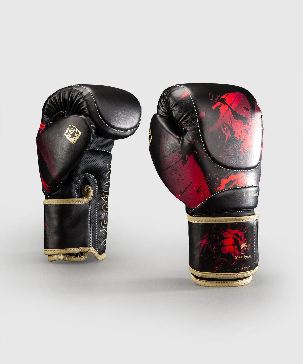 Gants de Boxe Impact Evo Itadori Jujutsu Kaisen x Venum – Noir/Rouge