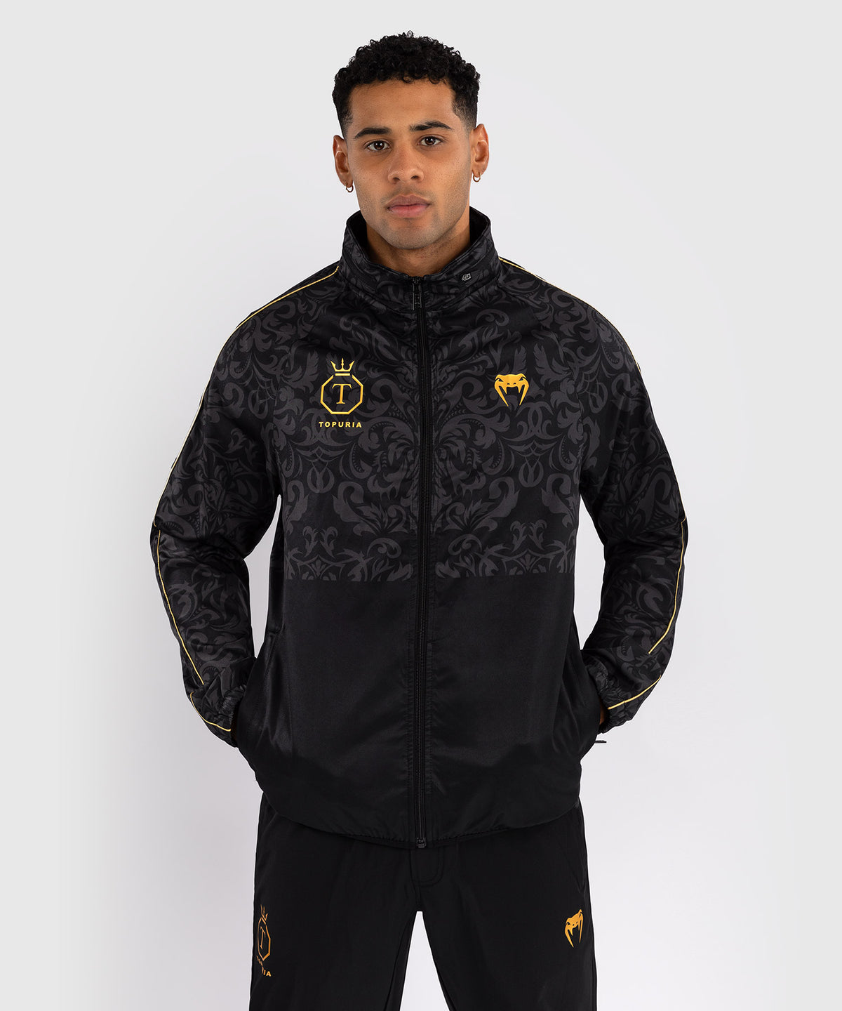 Venum x Topuria Unmatched Edition Track Jacket - Schwarz/Gold