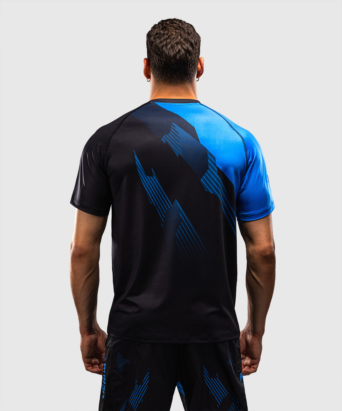 Venum No-Gi 6.0 Dry Tech T-Shirt - Black/Blue