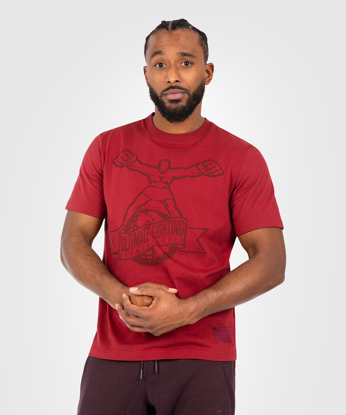 UFC by Venum Ulti-Man T-Shirt - Burgunderrot