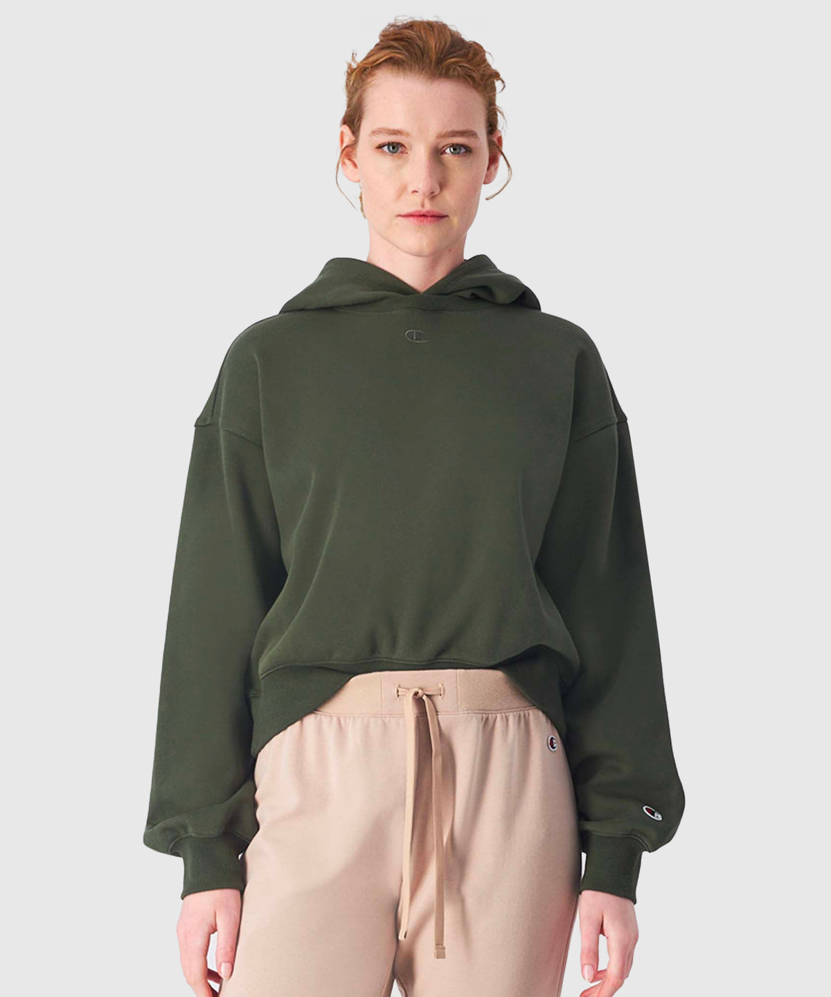 Champion Hooded Sweatshirt – Khaki