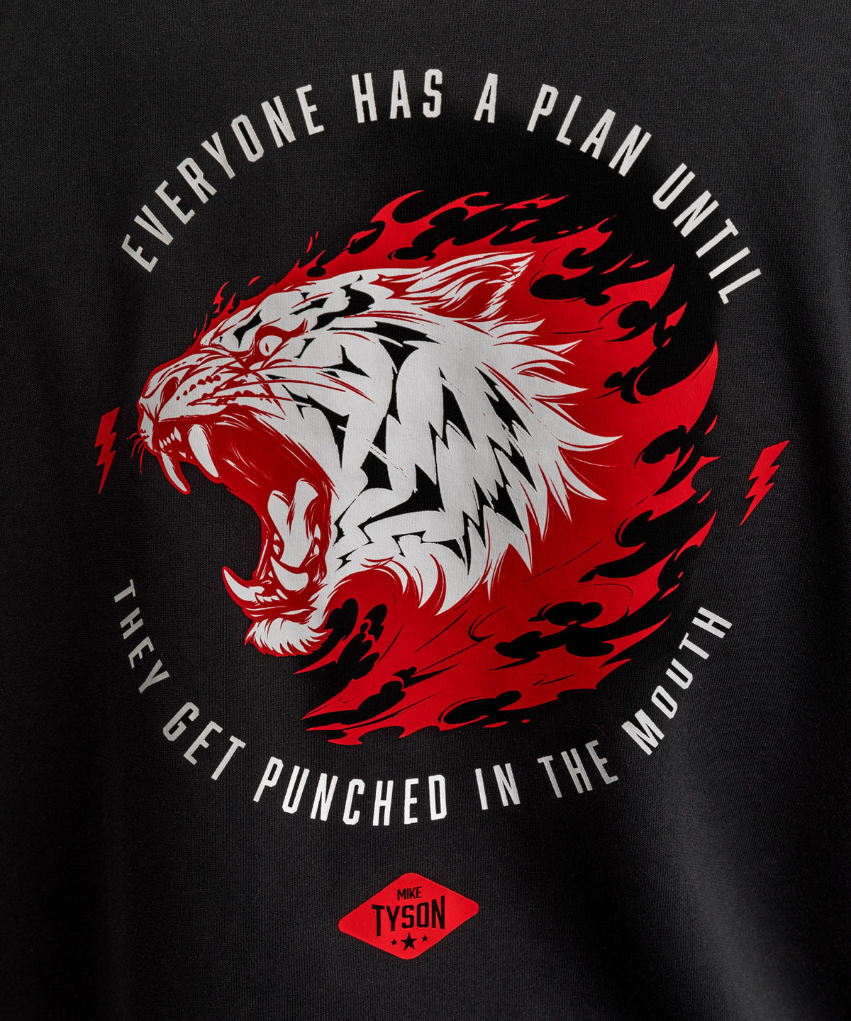 Venum x Mike Tyson Tiger Sleeveless Hoodie - Deep Black/Intense Red