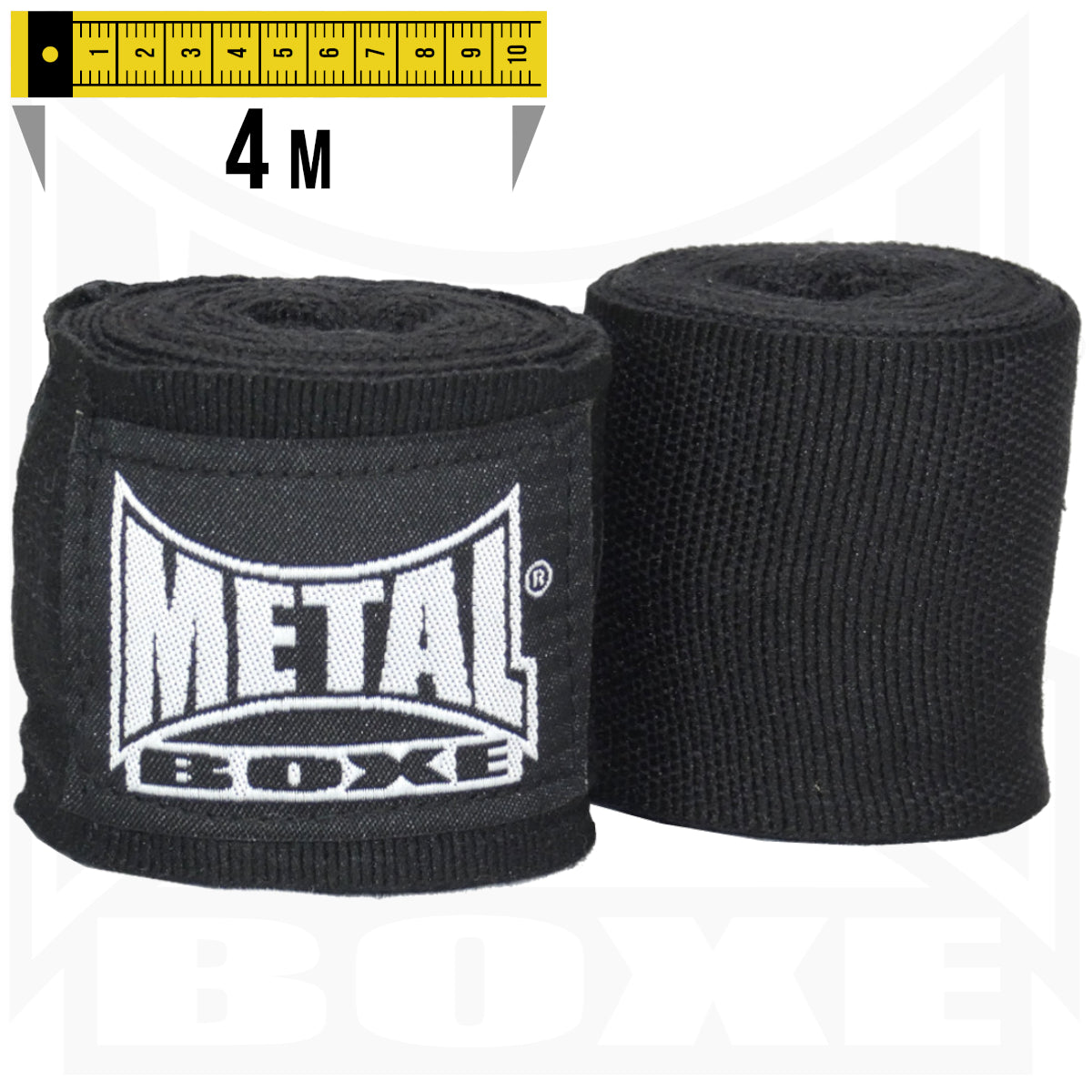 Metal Boxe Boxbandagen 4m - Schwarz