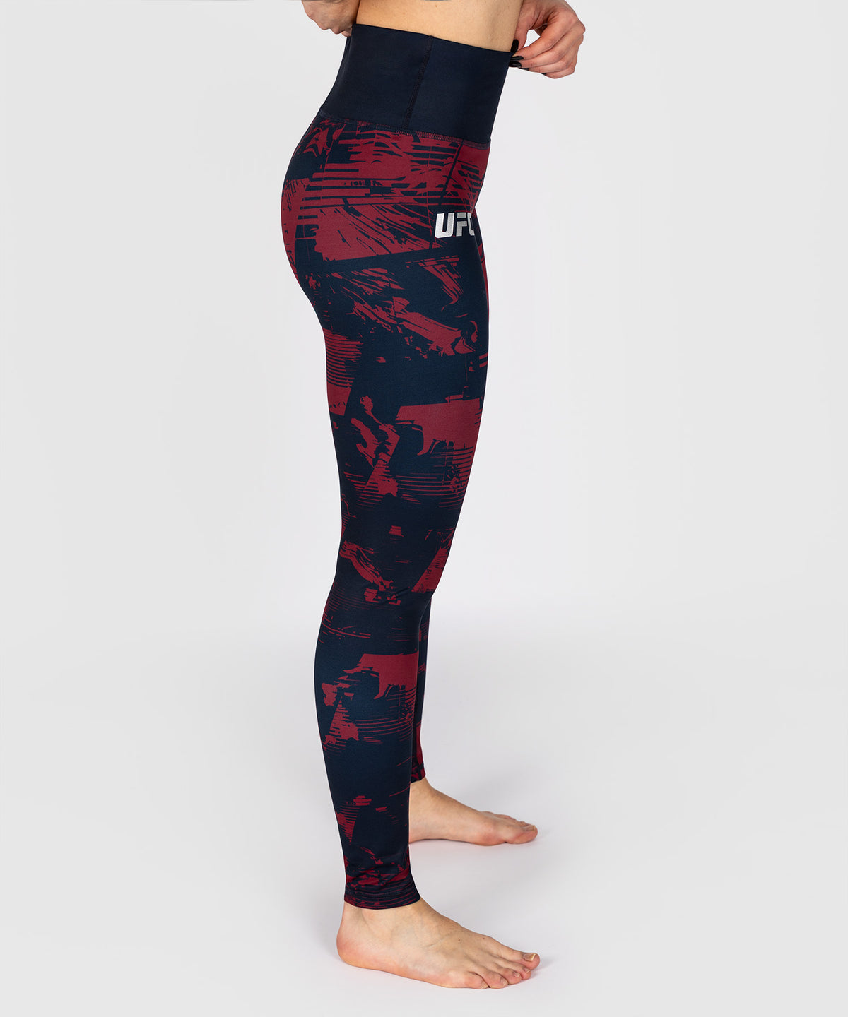 Legging Femme UFC Zenith by Venum Authentic Fight Week - Bleu marine/Bordeaux/Argent