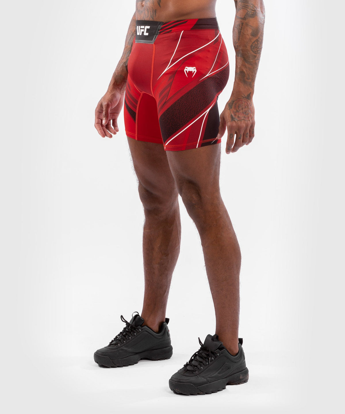 UFC Herren Kompressionsshorts Venum Authentic Fight Night - Long Cut - Rot