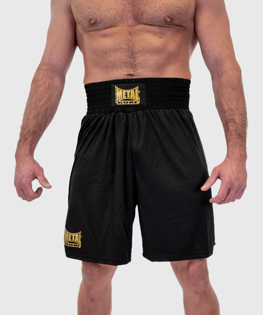 Metal Boxe Water Boxe Anglaise Fightshorts - Schwarz/Or