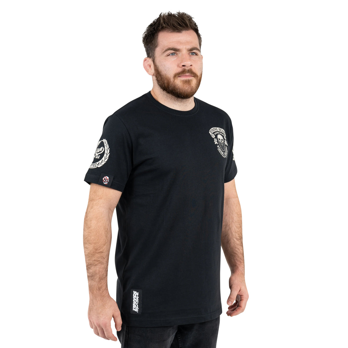 Scramble Strong Beard T-Shirt - Schwarz