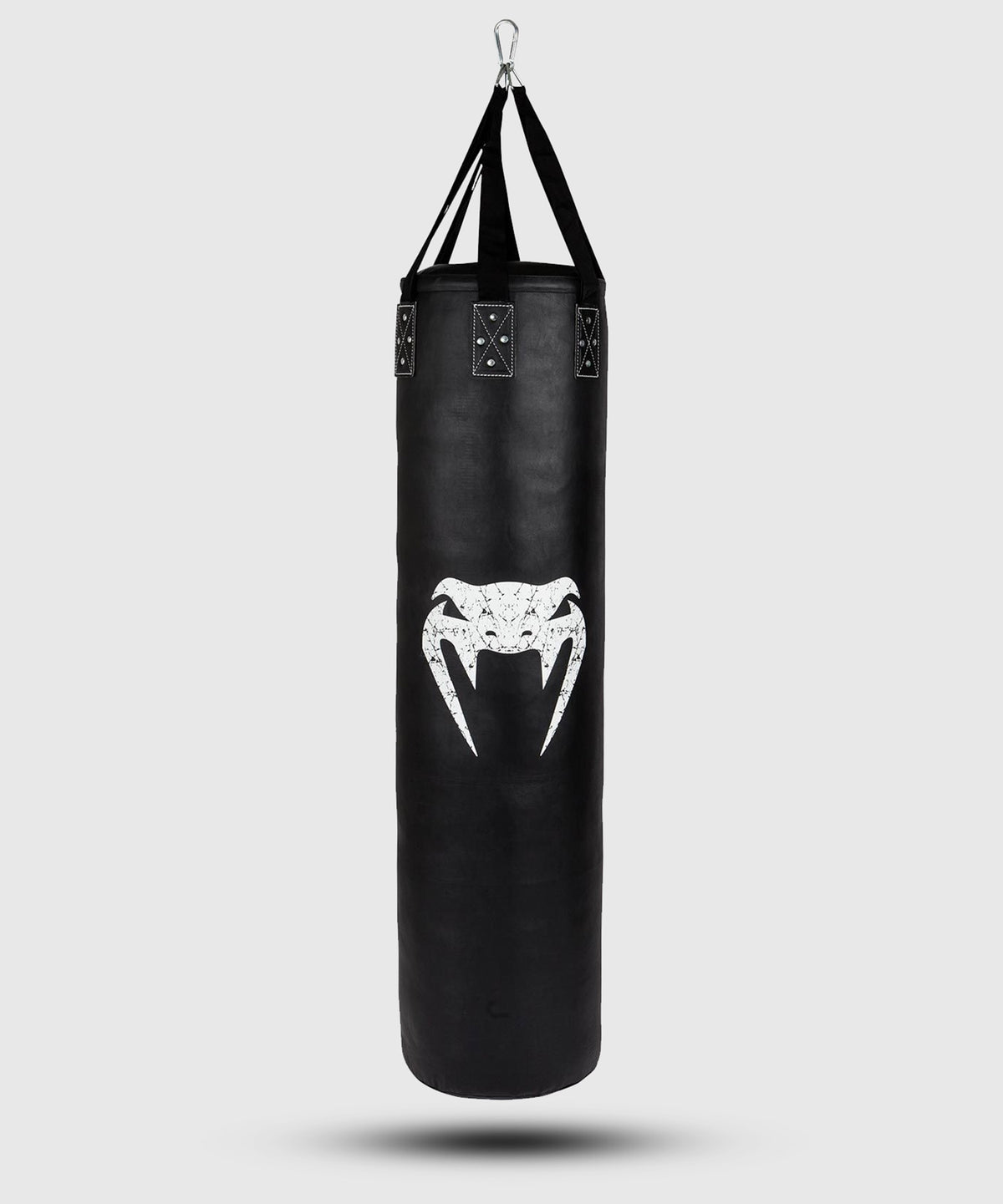 Sac de Frappe Venum Challenger + Crochet de Plafond - Noir/Blanc - Rempli - 150cm