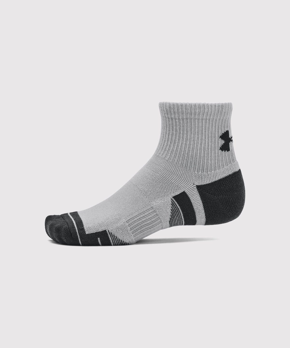 Lot De 3 Paires De Chaussettes Mi-Hautes Under Armour Ua Performance Tech - Blanc/Noir/Gris