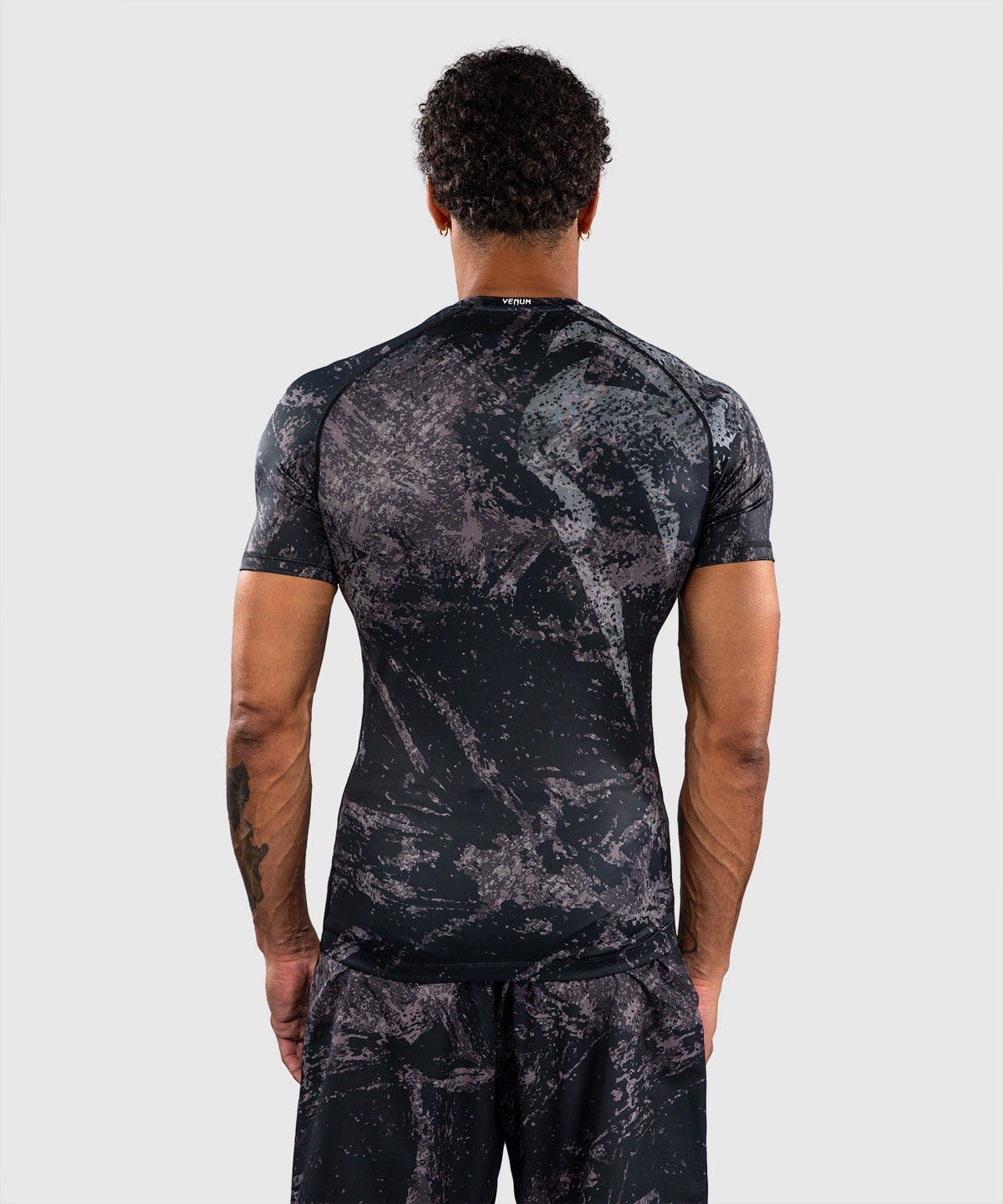 Venum Rage & Workout Kurzarm-Rashguard - Schwarz/Grau