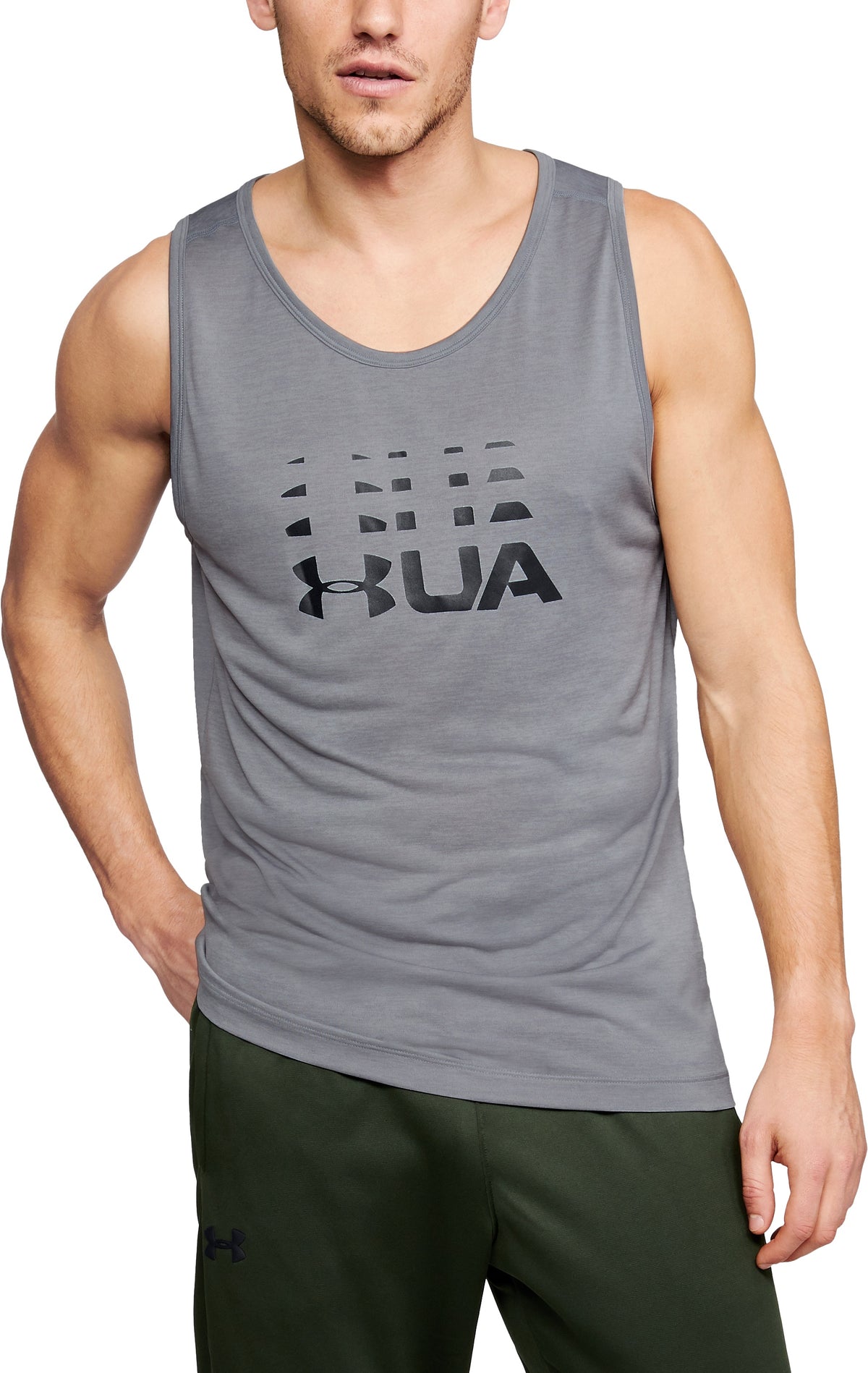 Under Armour Tech Graphic Tanktop – Grau