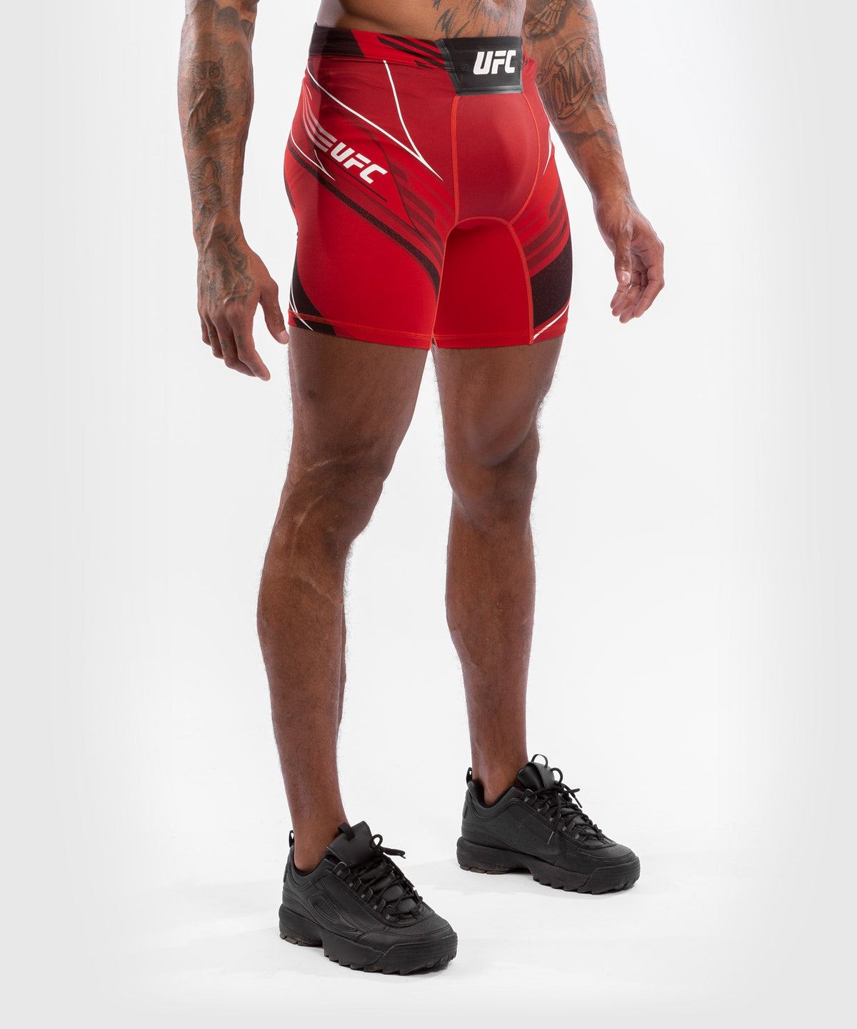 UFC Herren Kompressionsshorts Venum Authentic Fight Night - Long Cut - Rot