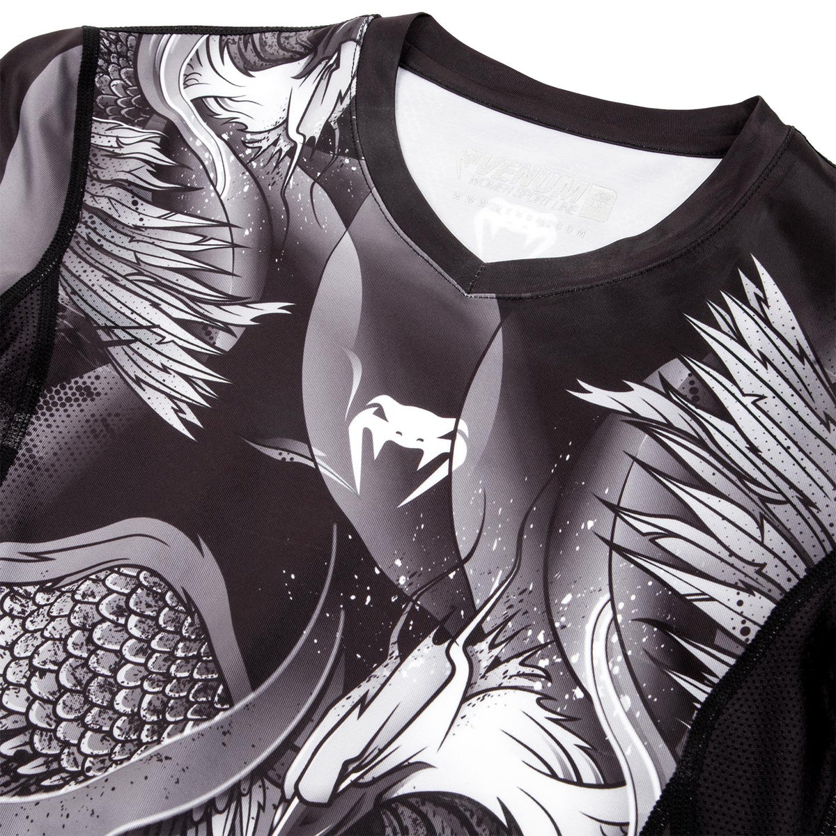 Rashguard Venum Phoenix - Maniche lunghe - Nera/Bianca - Donna