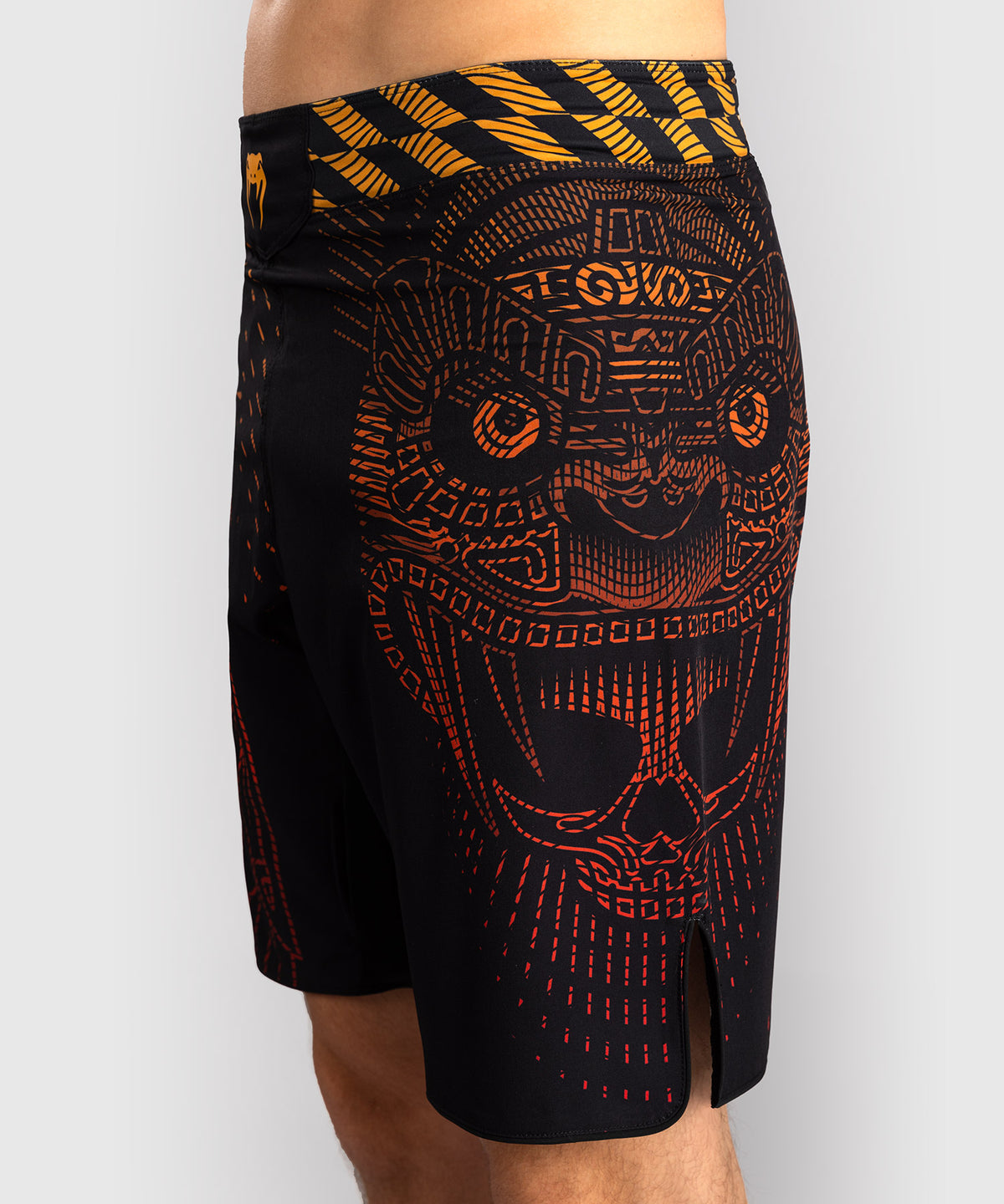 Venum Quetzal Fury Fightshorts - Schwarz/Fury Rot/Tangerine