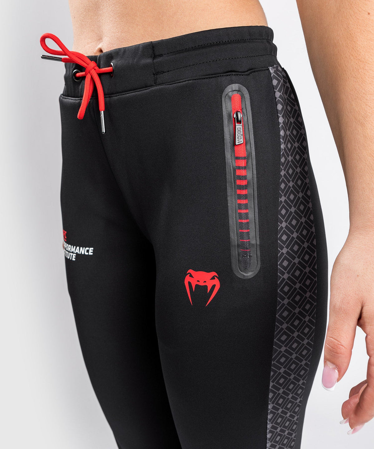Pantalon de jogging UFC Venum Performance Institute - Pour Femmes - Noir/Rouge