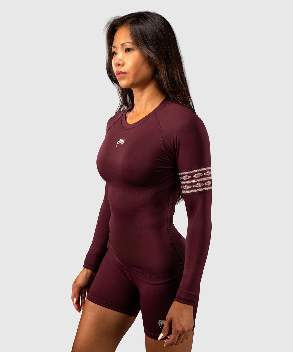 Venum Talisman Long Sleeve Rashguard - Plum