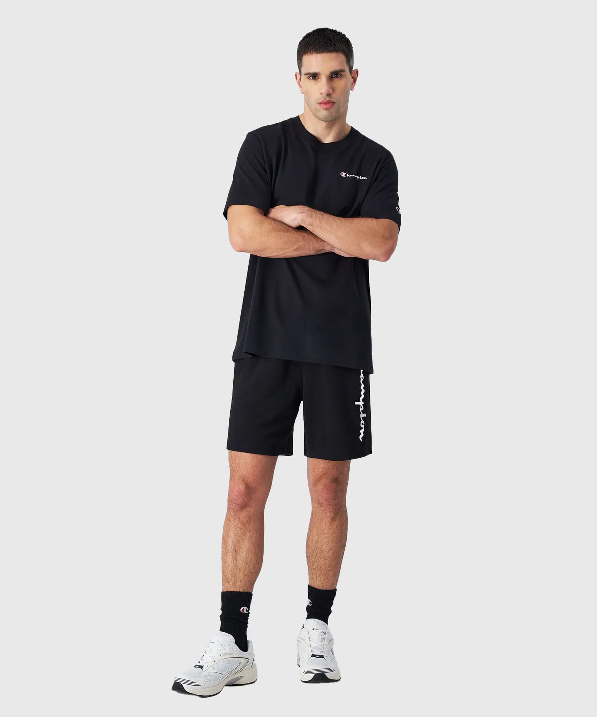 Champion En Jersey De Coton Camiseta – Negro