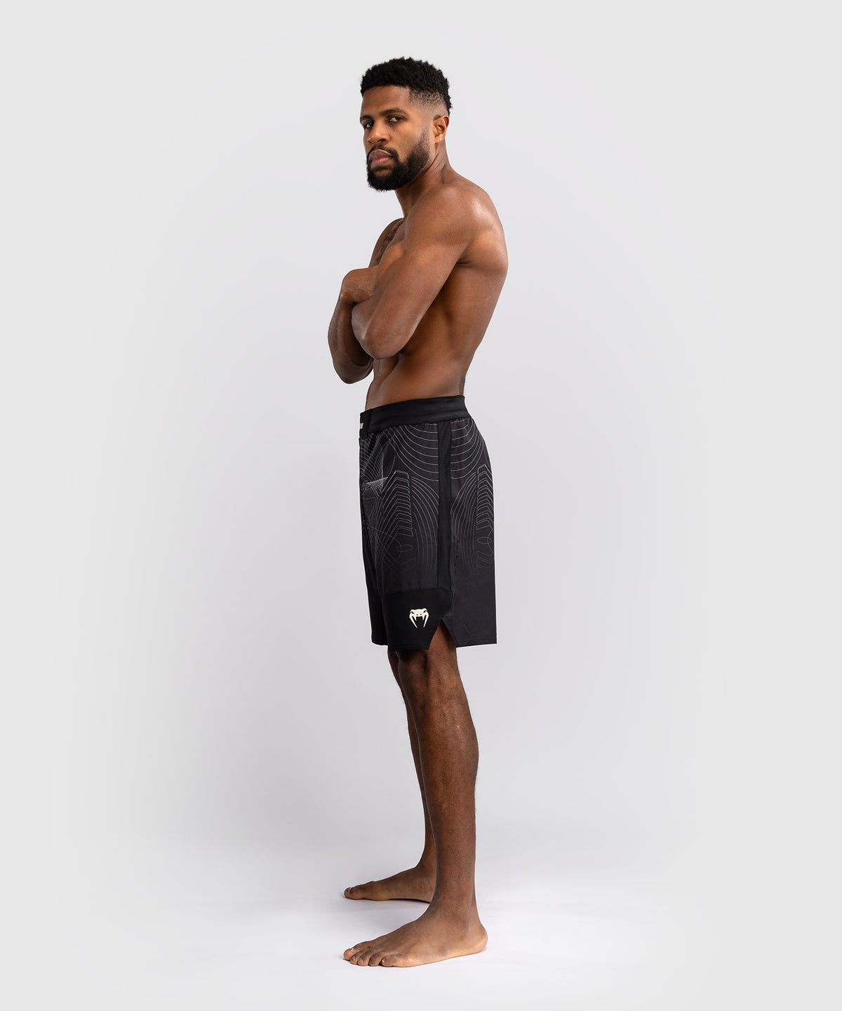 Venum G-Fit Air Pantaloncini da Combattimento - Nero Profondo/Sabbia Del Deserto