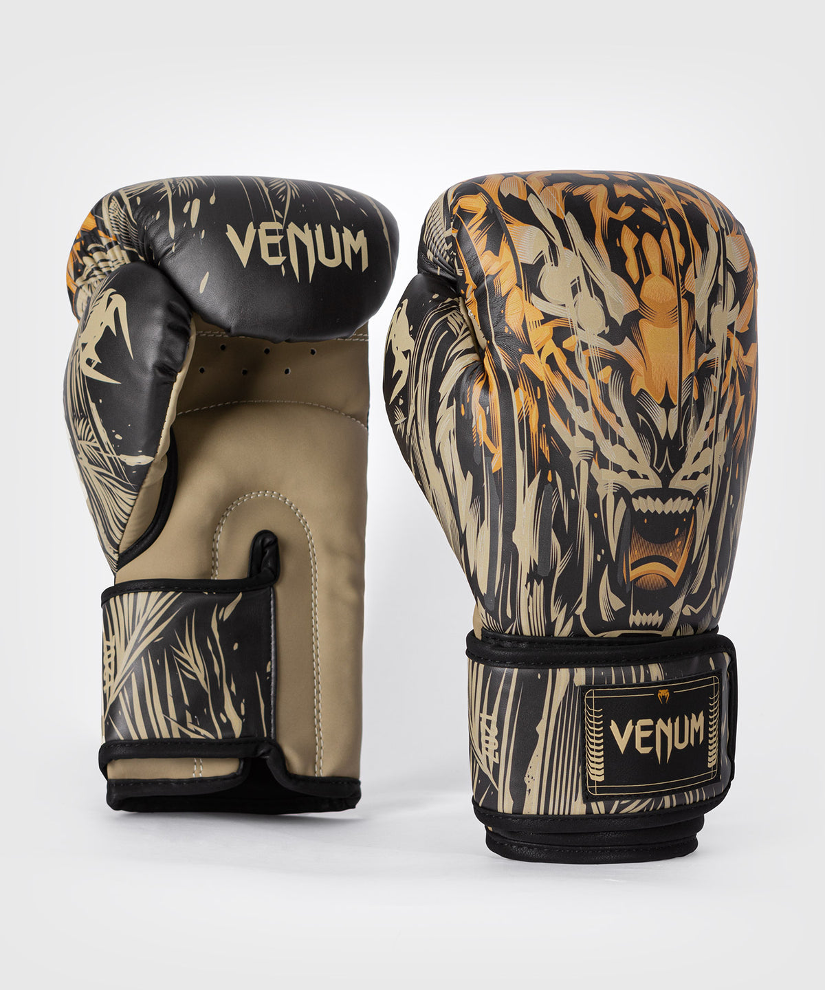 Venum Tiger Guantes de Boxeo - Negro/Naranja Neón