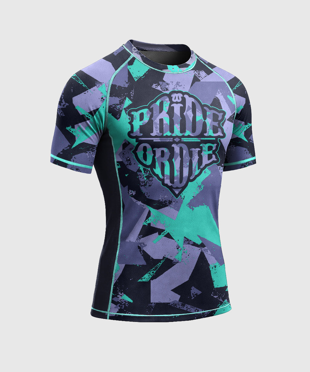 Pride Or Die Reckless 2.0 Rashguard a Maniche Corte - Nero