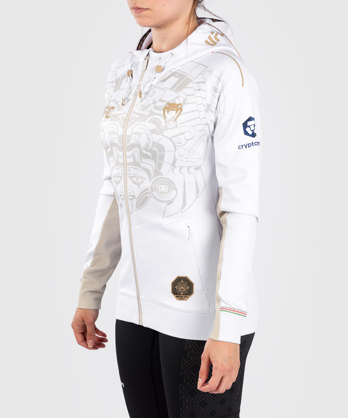 Noche UFC by Venum Authentic Fight Night Sweat à capuche pour femme - Blanc