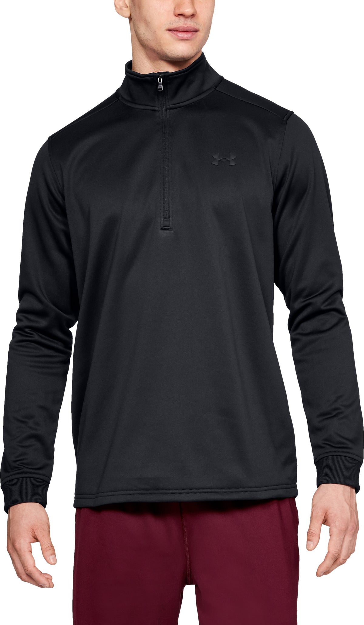 Under Armour Fleece Maglia a Maniche Lunghe – Nero