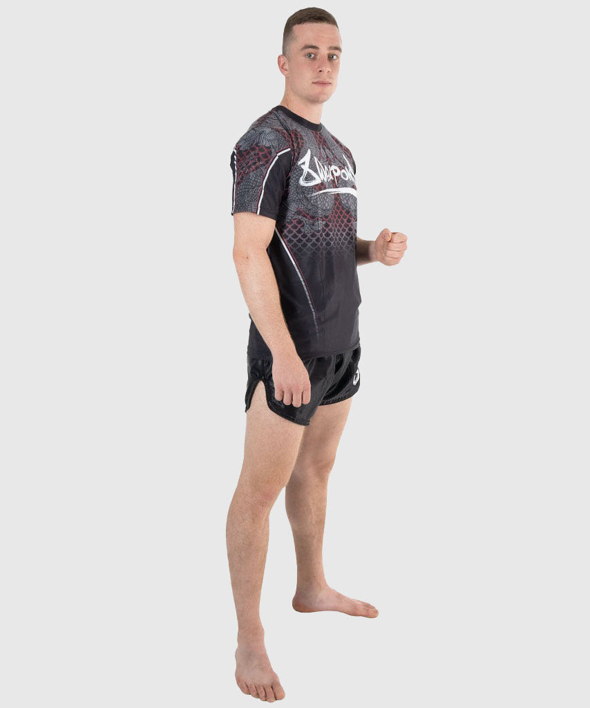 8 Weapons Functional Naga Yant T-shirt - Black/Red