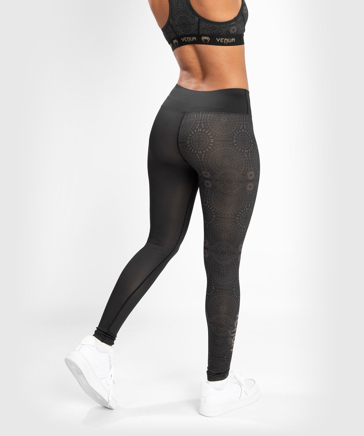 Venum Damen Santa Muerte Dark Side - Legging - Schwarz/Braun