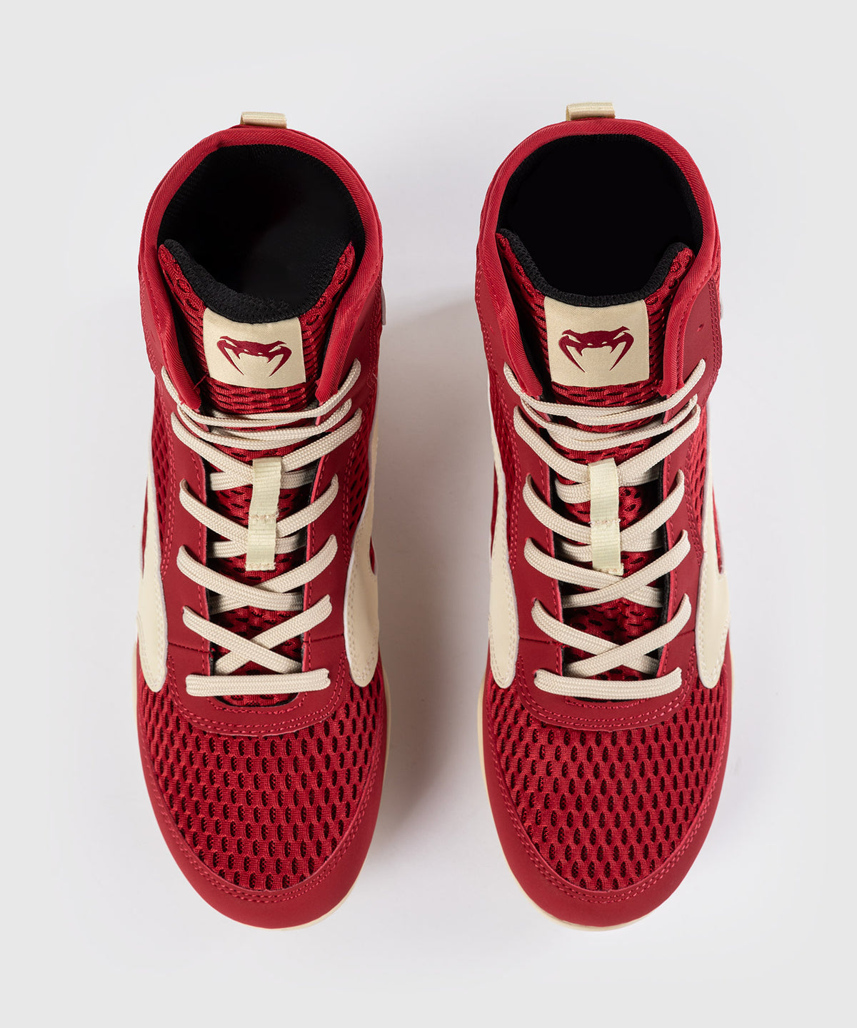 Venum Contender Boxing Shoes - Ruby Red/ Ivory