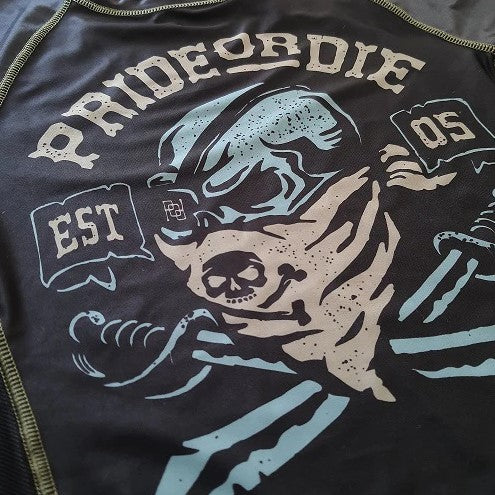 Pride Or Die Pirate Rashguard - Nero