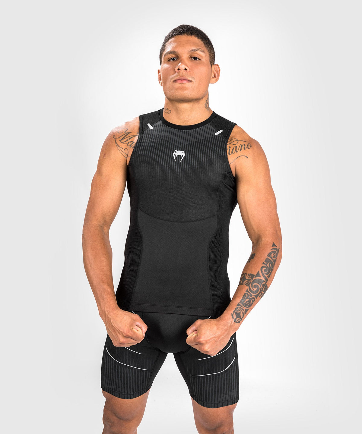 Rashguard Venum Sans Manches Biomecha - Noir/Gris
