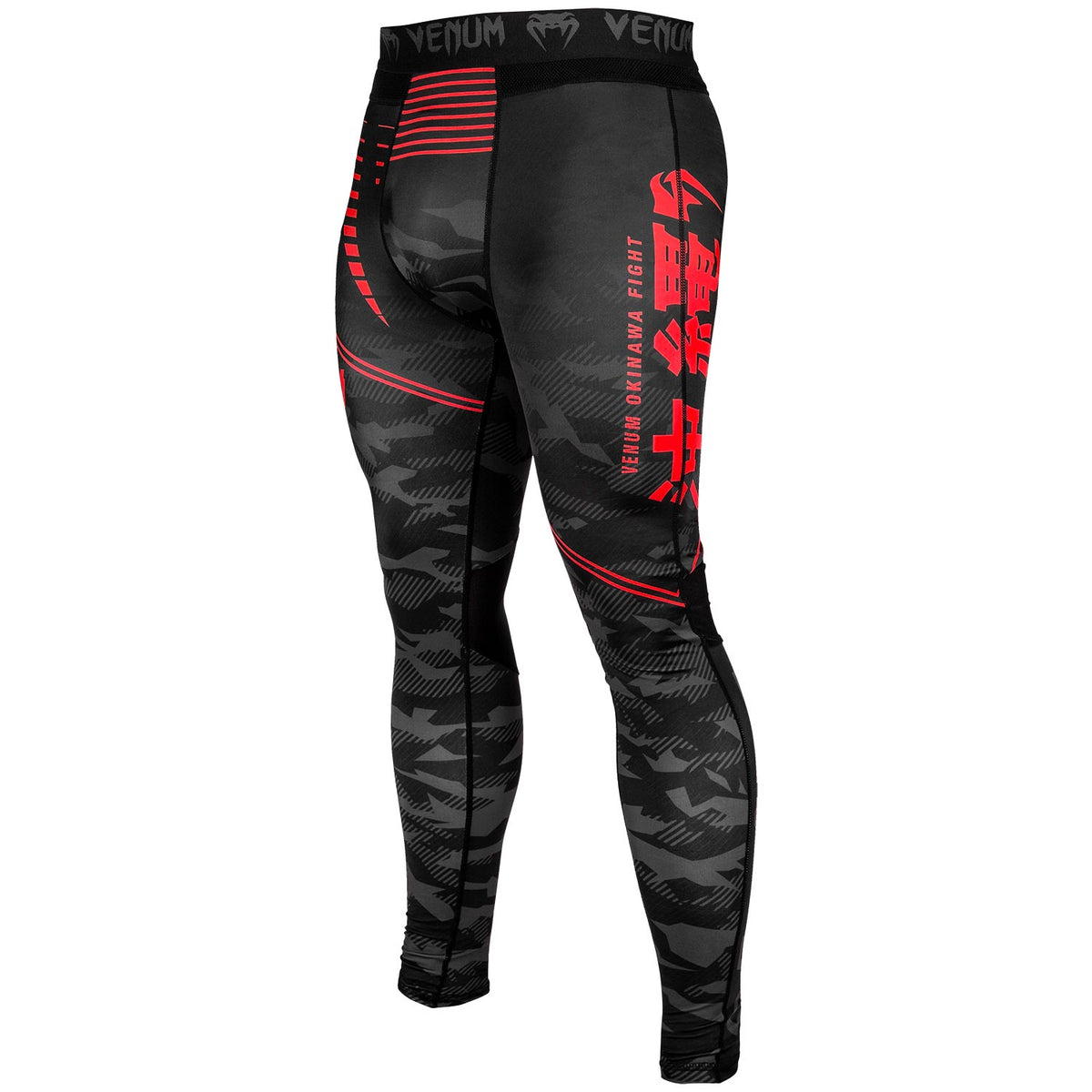 Pantaloni a compressione Venum Okinawa 2.0 - Nero/Rosso