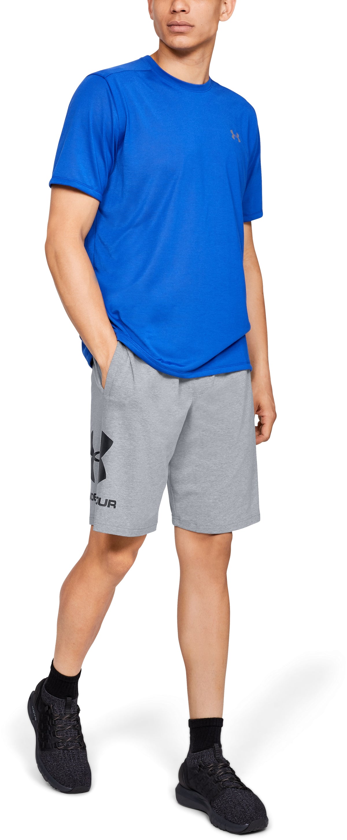 Under Armour Sportstyle Graphic Shorts de Algodón – Gris