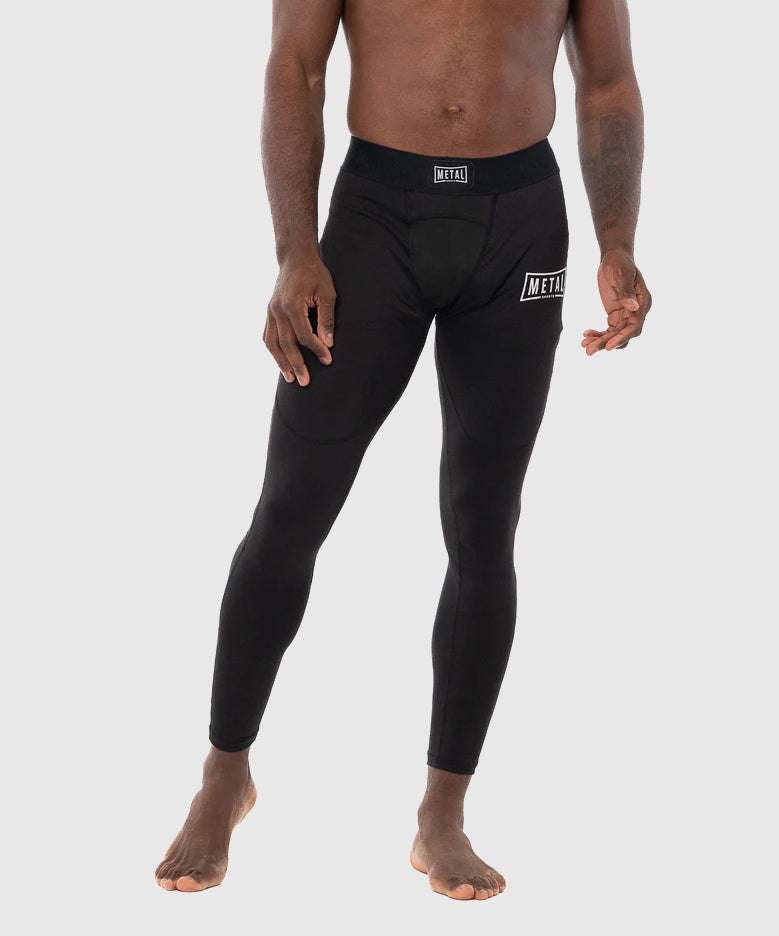 Metal Boxe Pantaloni a Compressione - Nero
