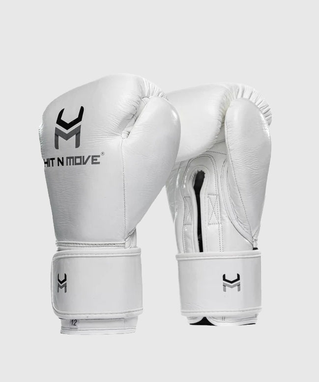 Hit N Move Süvari Rosshaar-Boxhandschuhe - Weiß