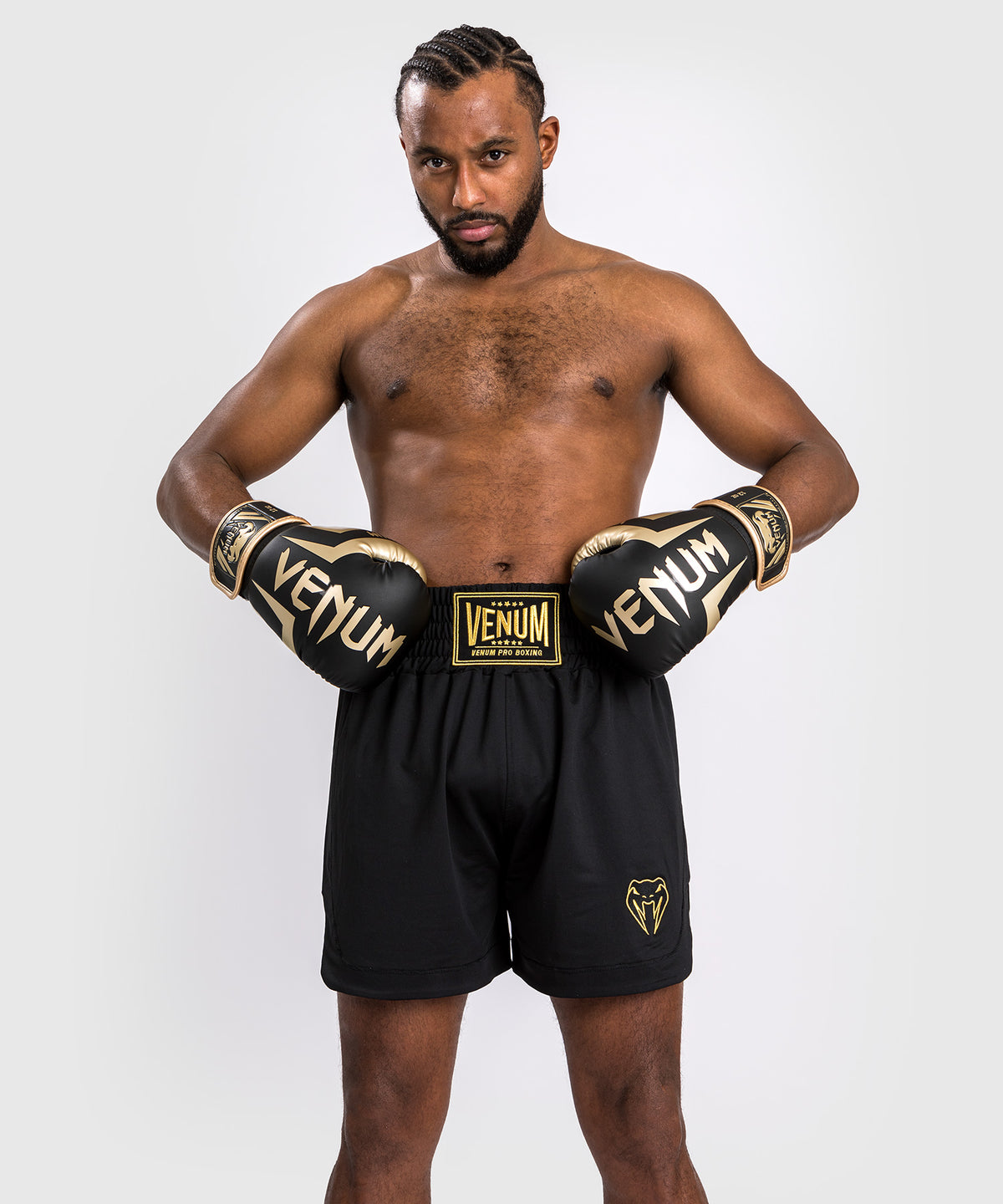 Venum Classic Short de Boxeo - Negro/Dorado