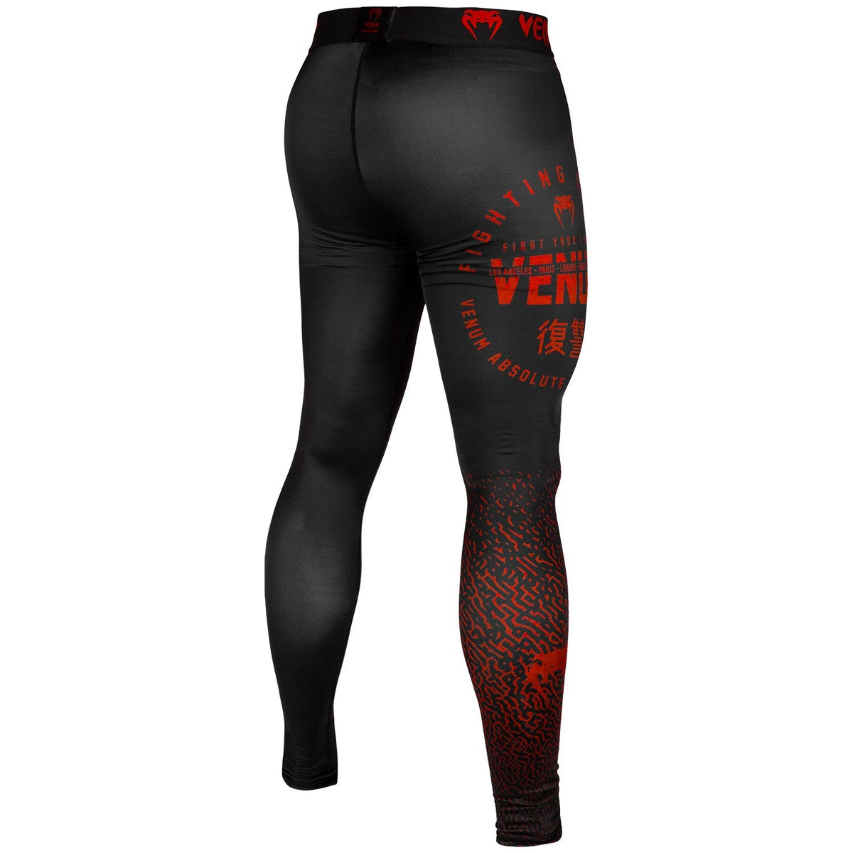 Venum Signature Kompressionshose - Schwarz/Rot