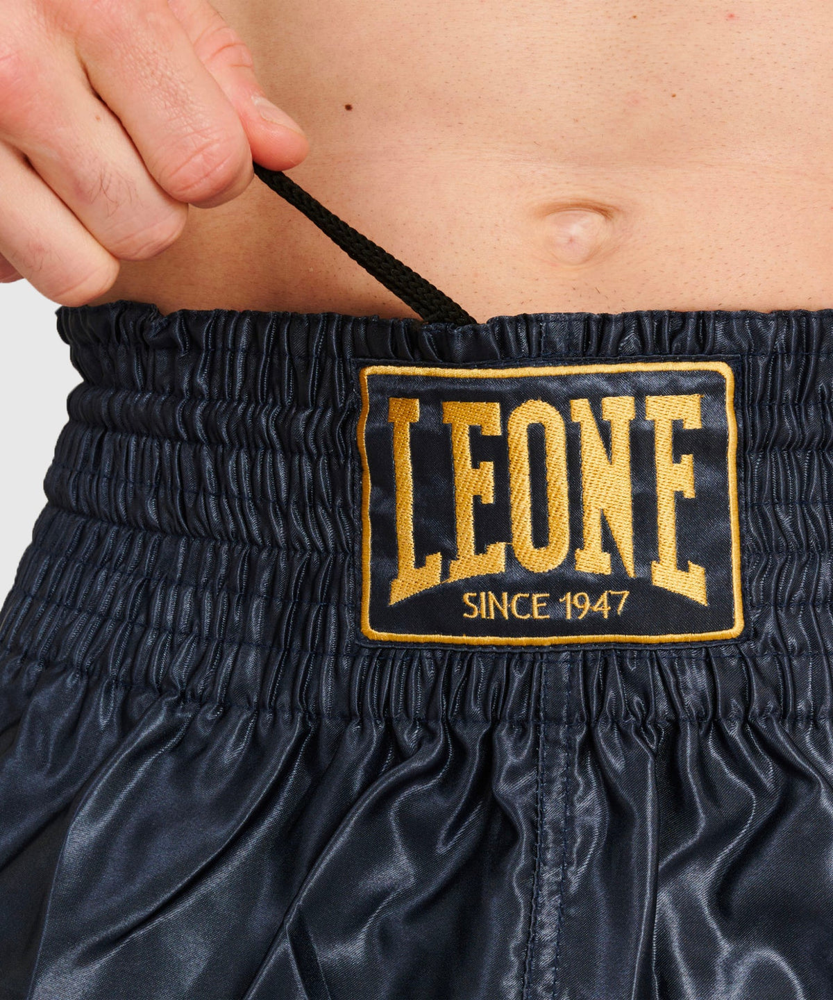Leone Basic Pantaloncini da Muay Thai - Blu