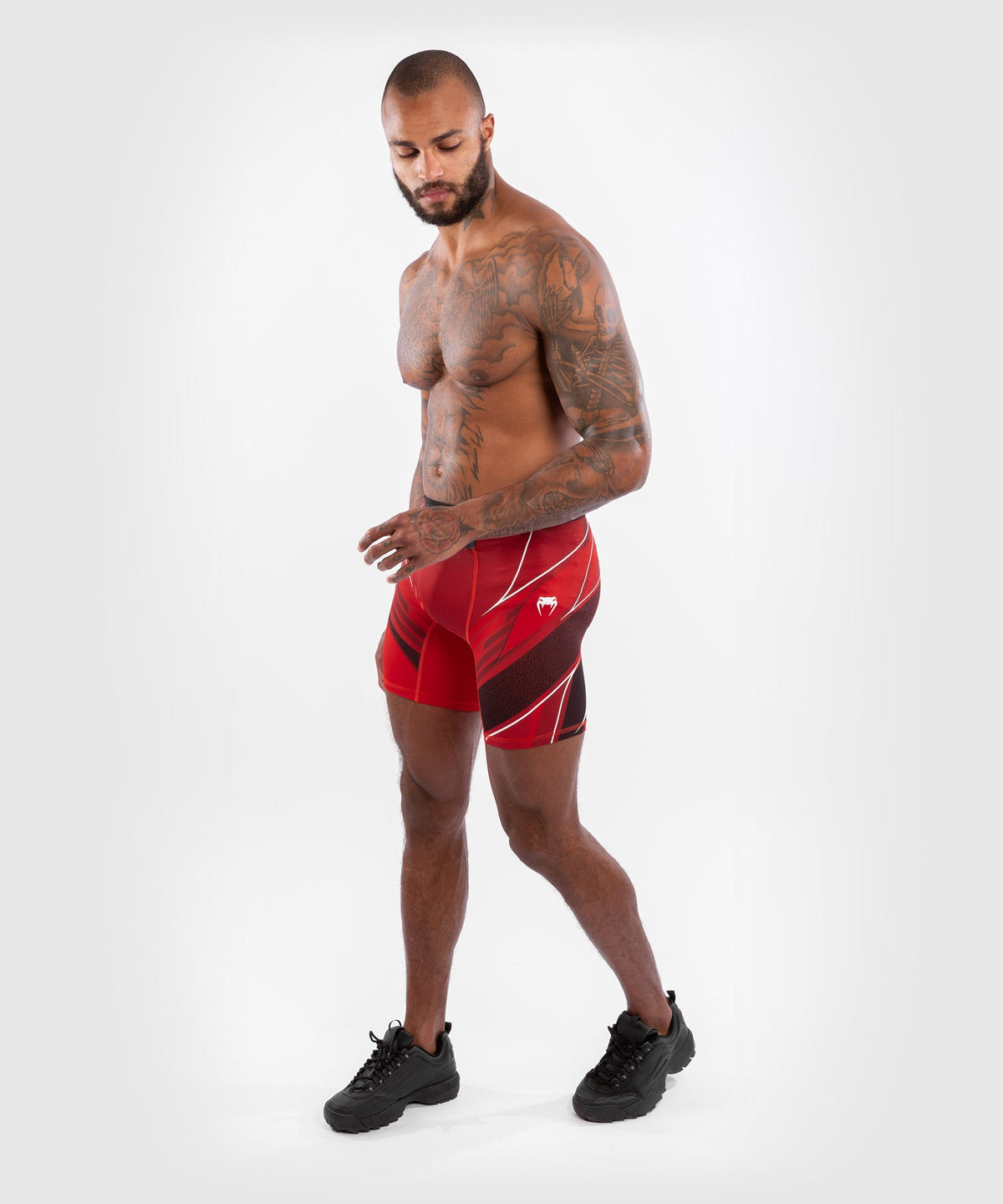 UFC Herren Kompressionsshorts Venum Authentic Fight Night - Long Cut - Rot
