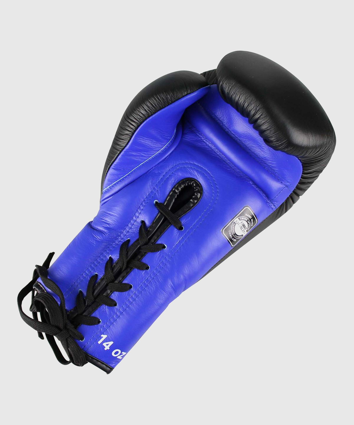 Twins BGLL-1 Guantes de Boxeo con Cordones - Negro/Azul