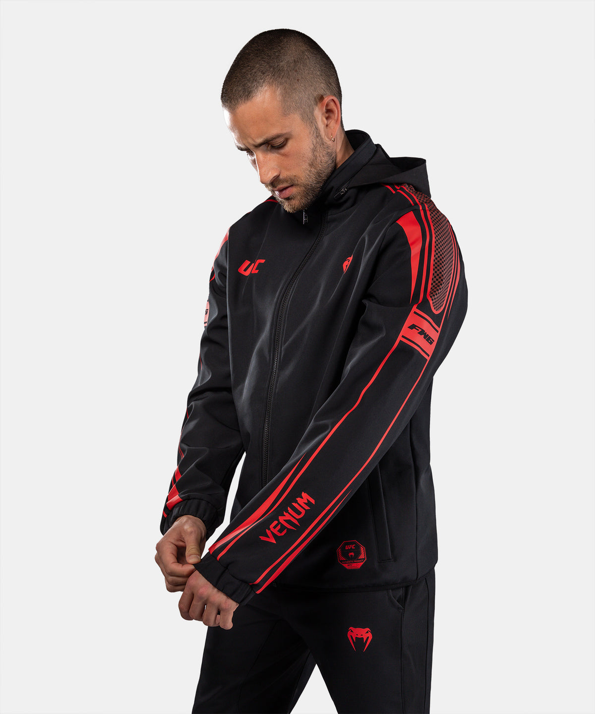 Sweat à Capuche Zippé pour Homme Venum UFC Unity by Venum Authentic Fight Week - Noir