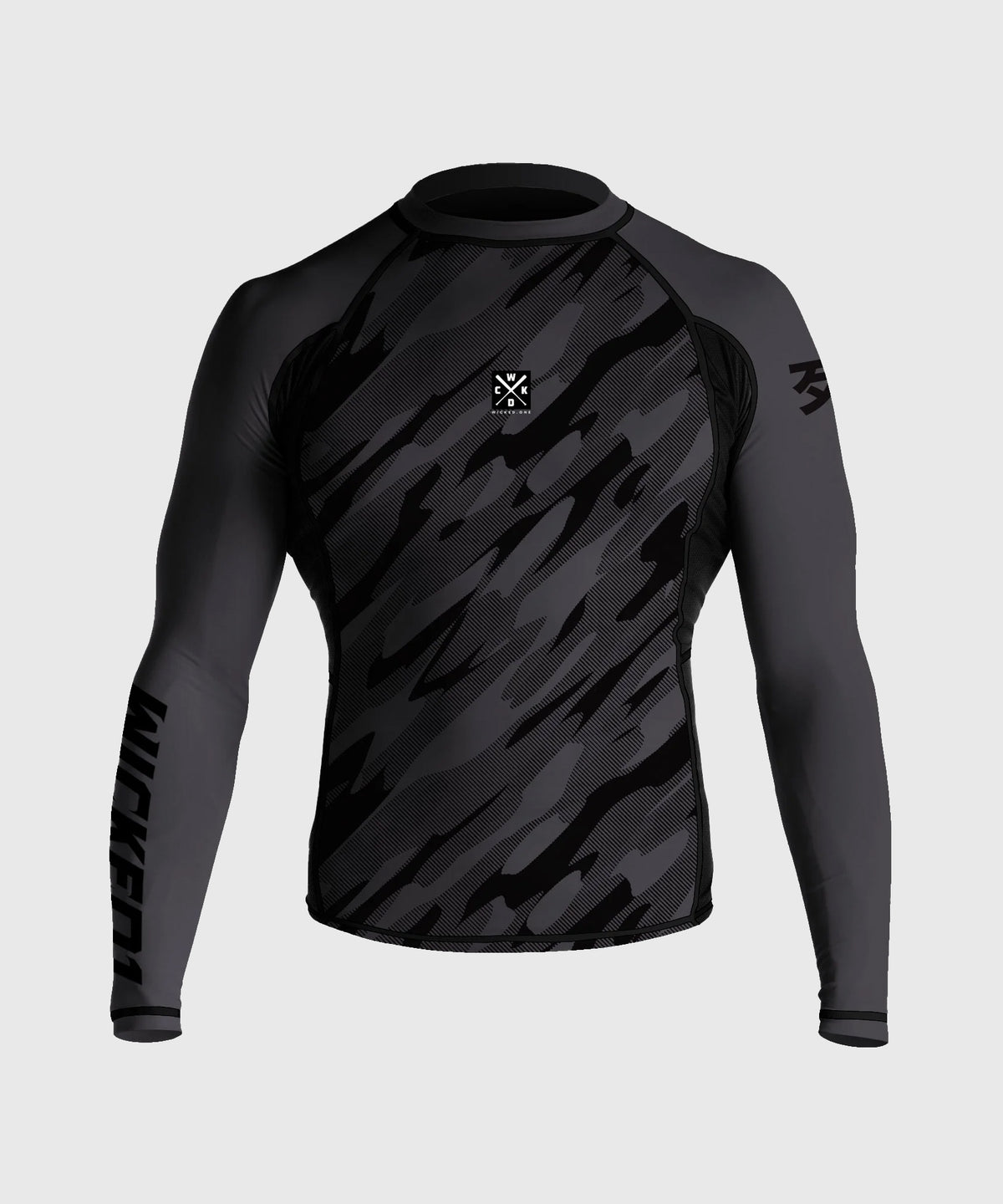 Wicked One Upset Rashguard a Maniche Lunghe - Grigio