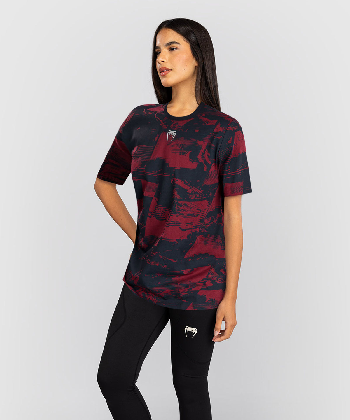 UFC Zenith by Venum Authentic Fight Week T-shirt maniche corte Donna - Blu navy/Bordeaux/Argento