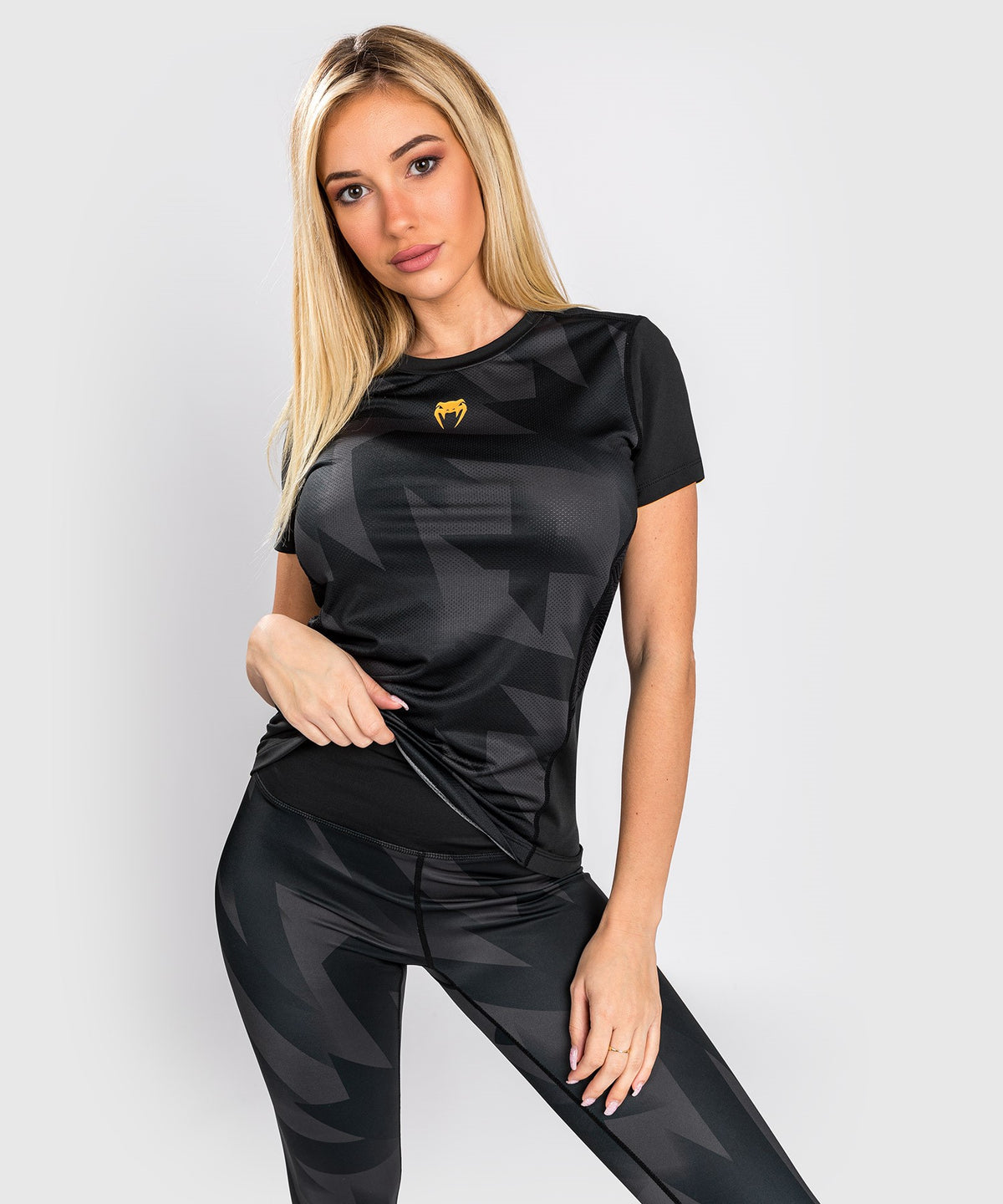 T-Shirt Dry Tech Venum Razor - Pour Femmes - Noir/Or