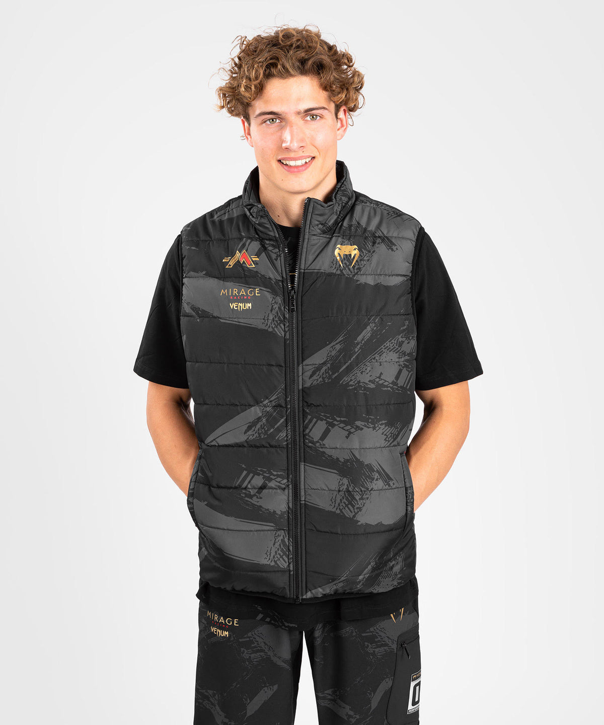 Venum x Mirage Ärmellose Daunenjacke - Schwarz/Gold