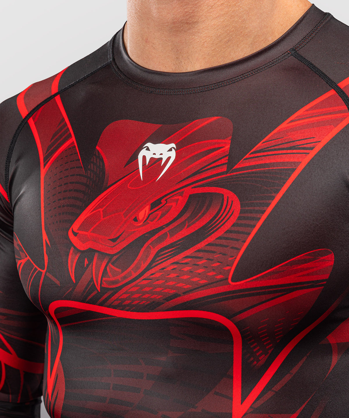 Rashguard manches longues Venum Crimson Viper 2.0 - Noir/Rouge