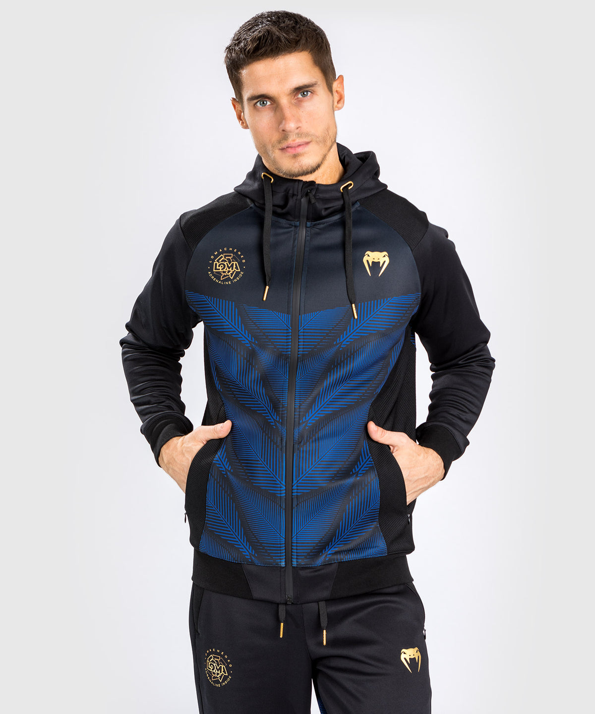 Venum Phantom Loma Felpa con cappuccio - nera/blu