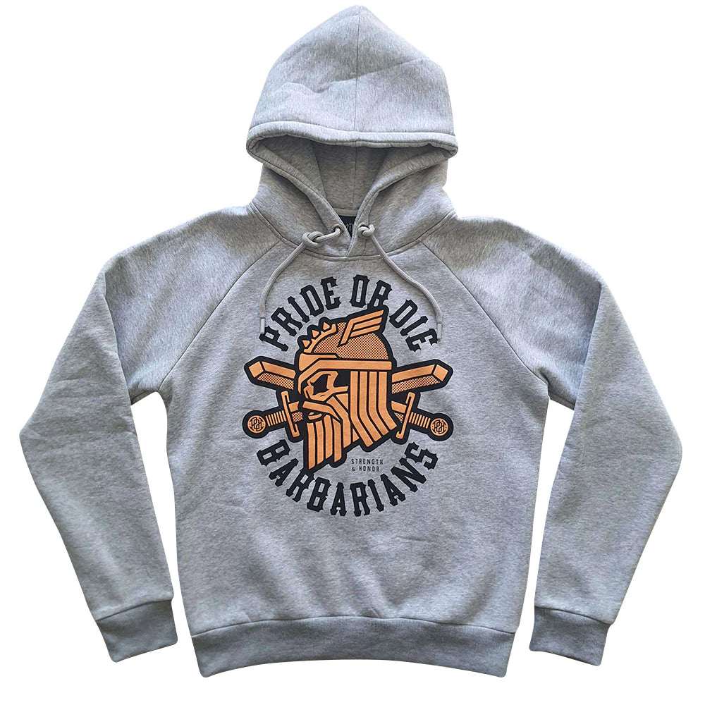 Pride Or Die Barbarians Sudadera con Capucha - Grau