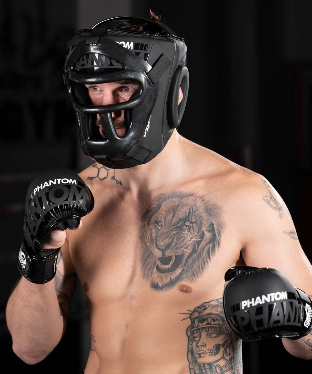 Phantom Athletics Apex Cage Boxing Headgear - Black