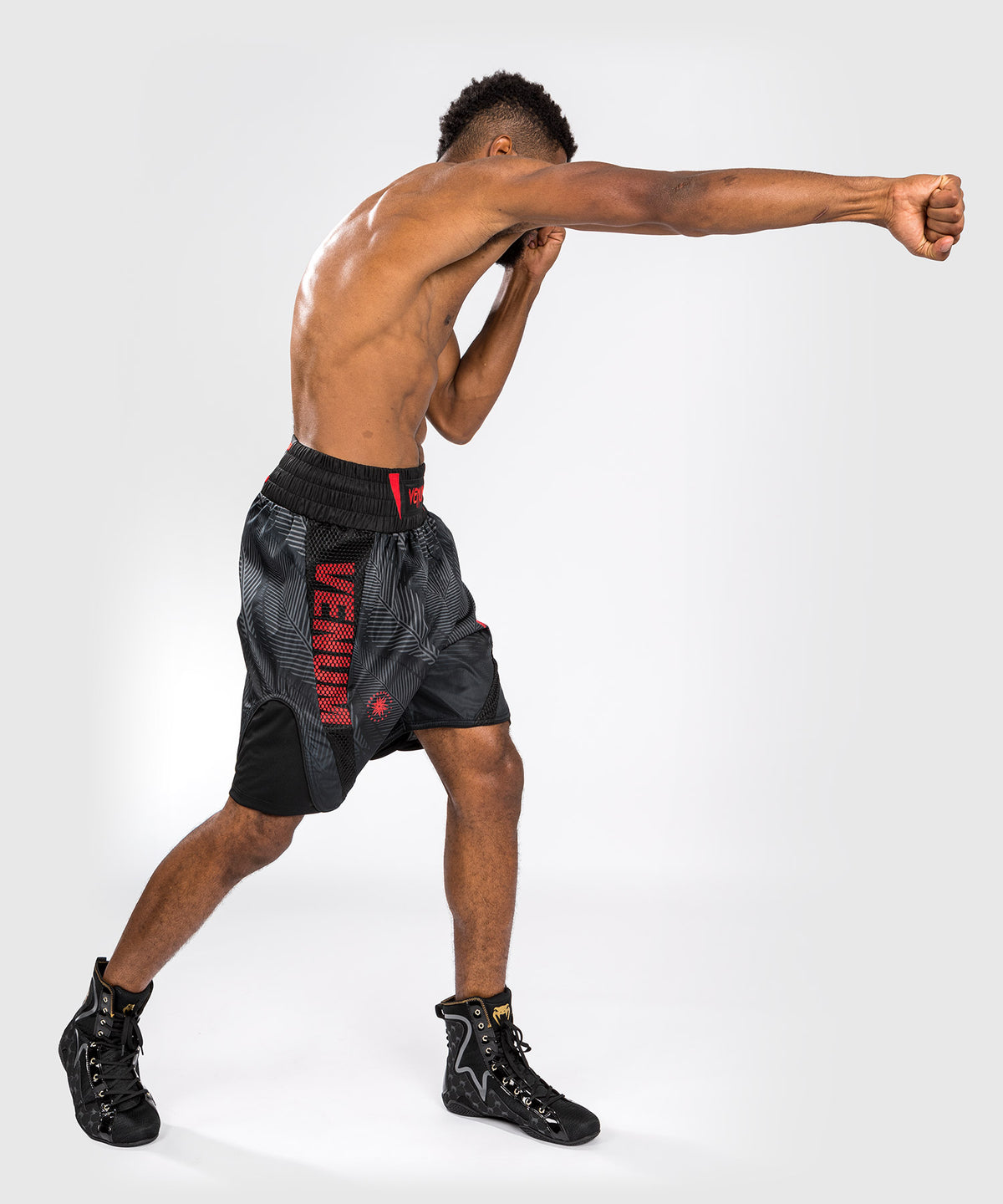 Pantaloncini da boxe Venum Phantom - Nero/Rosso